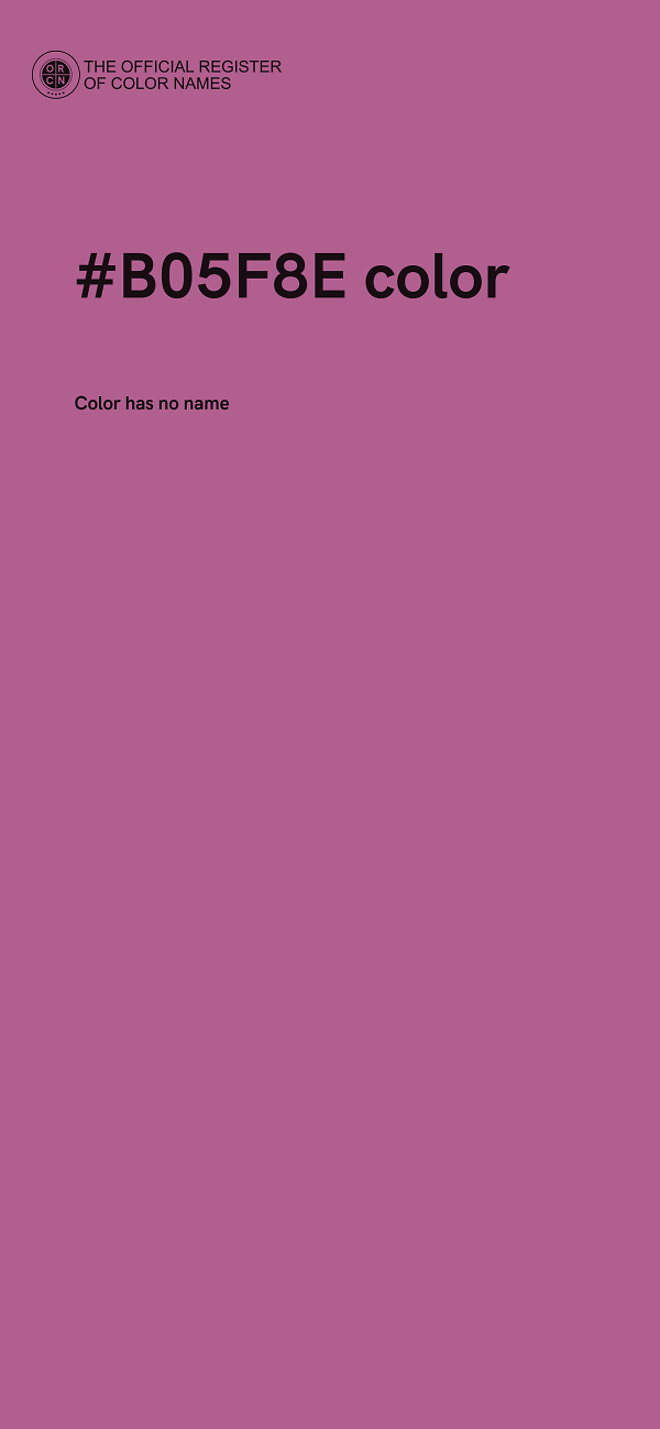 #B05F8E color image