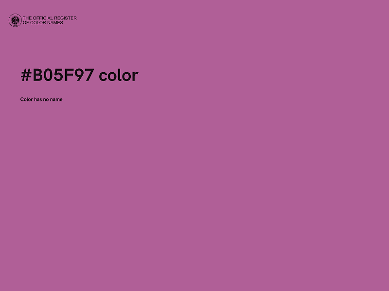 #B05F97 color image