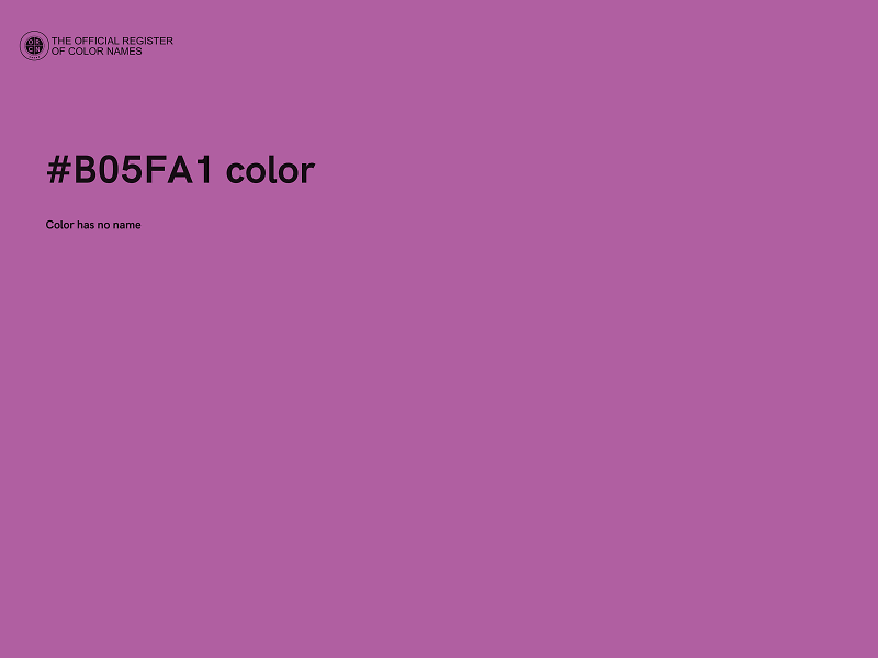 #B05FA1 color image