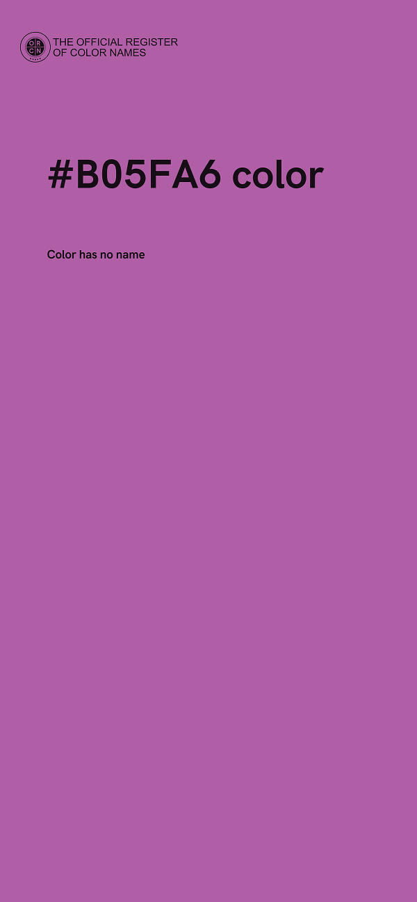 #B05FA6 color image