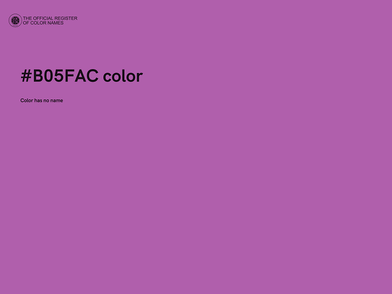 #B05FAC color image