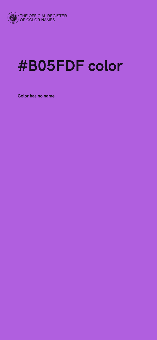 #B05FDF color image