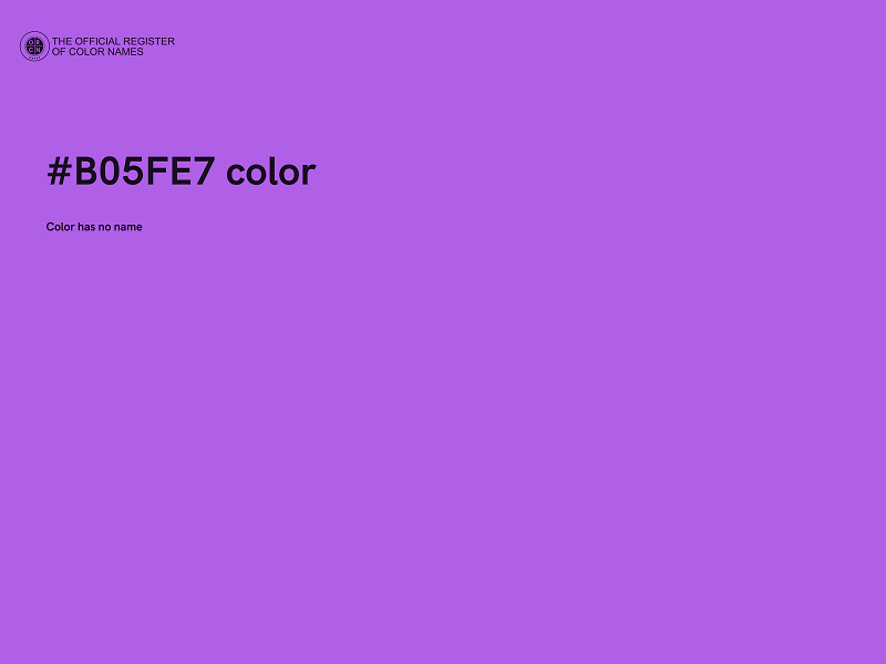 #B05FE7 color image