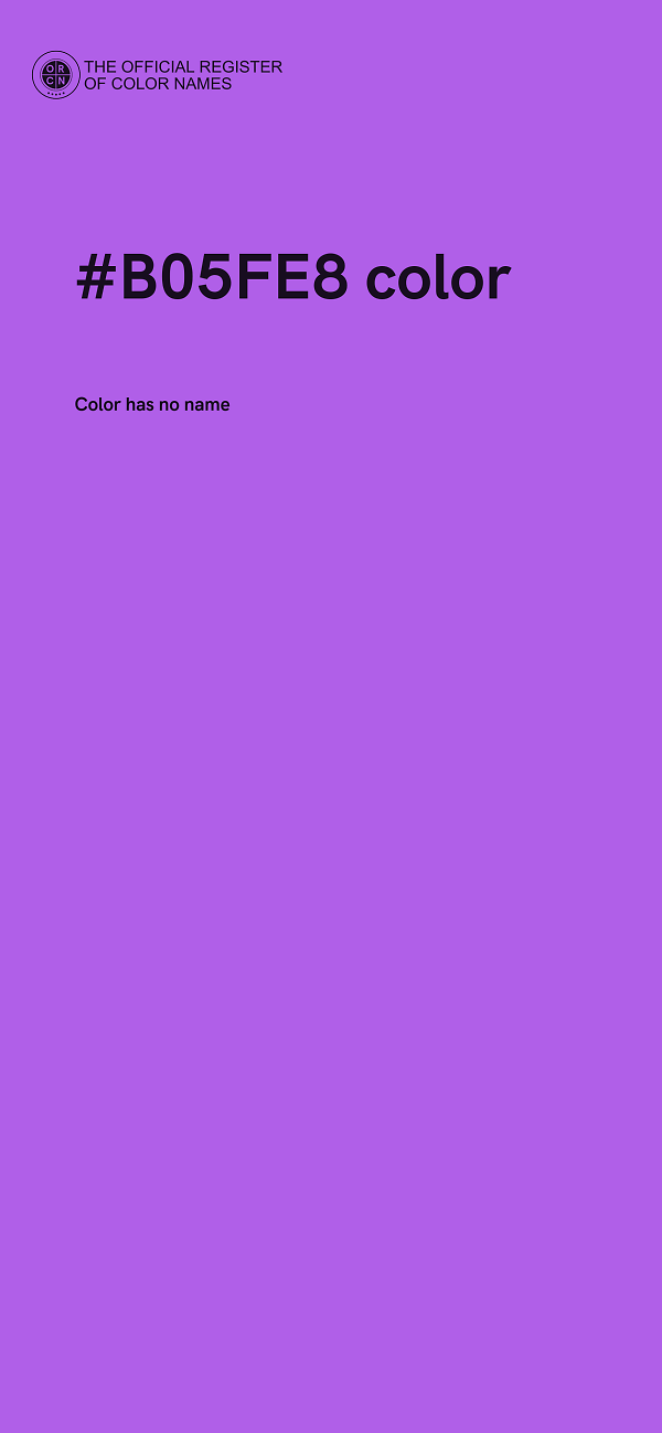 #B05FE8 color image