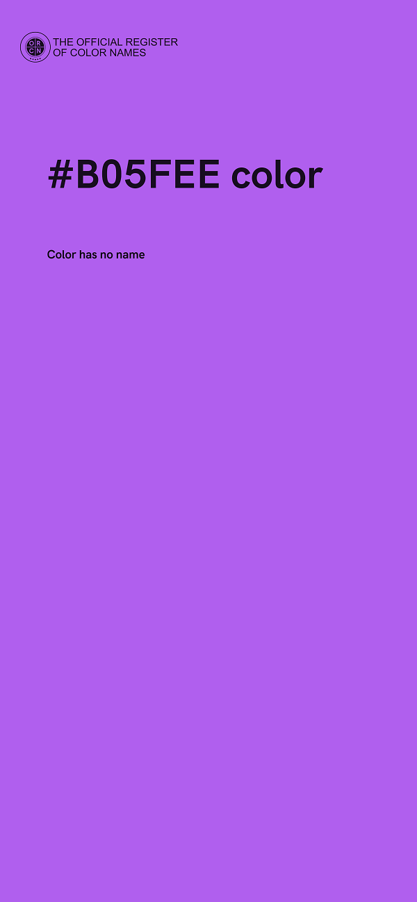 #B05FEE color image