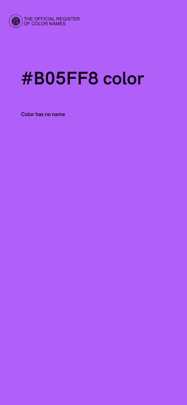#B05FF8 color image