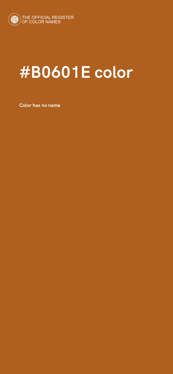 #B0601E color image