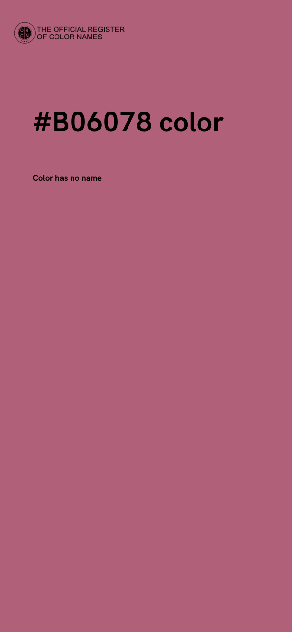 #B06078 color image