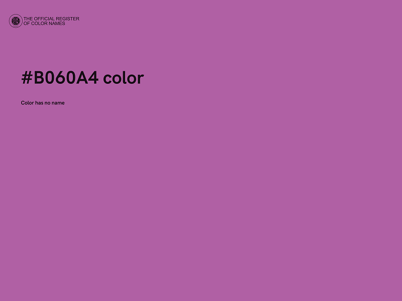 #B060A4 color image