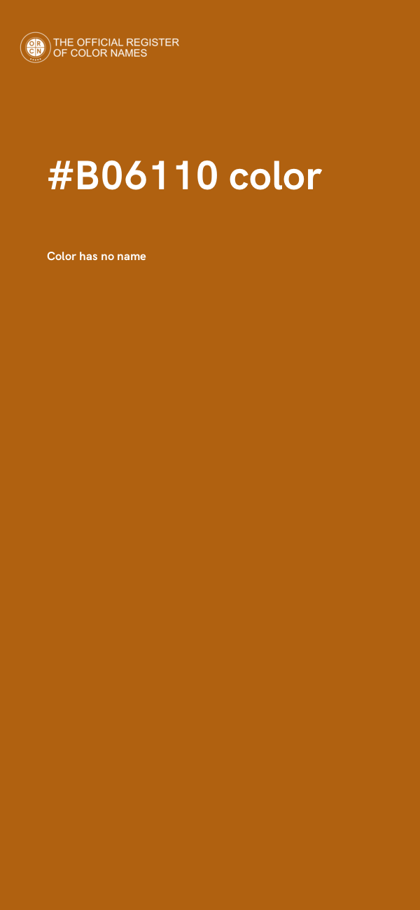 #B06110 color image