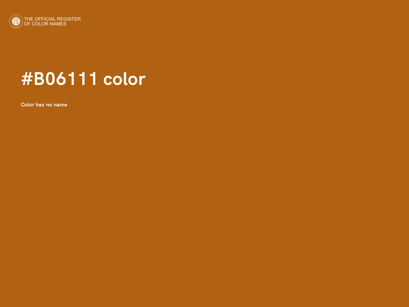 #B06111 color image