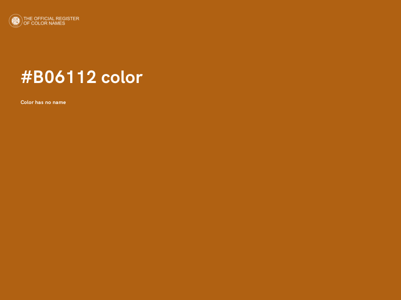 #B06112 color image