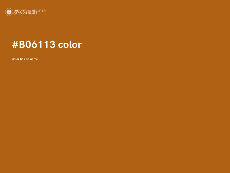#B06113 color image