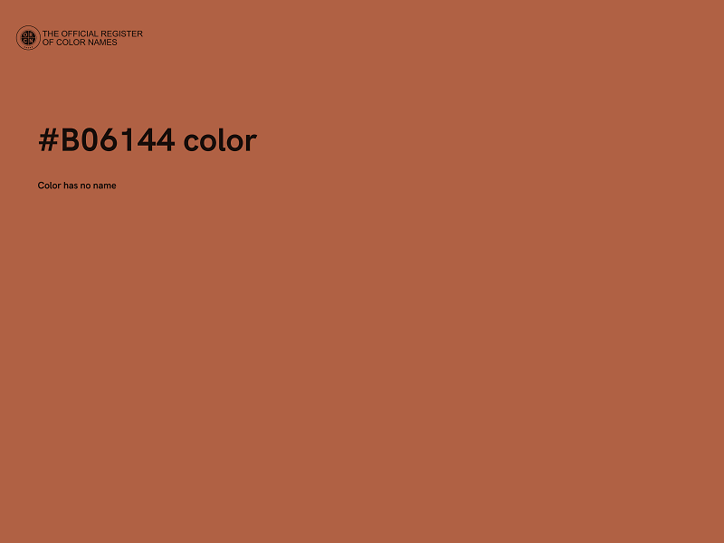 #B06144 color image