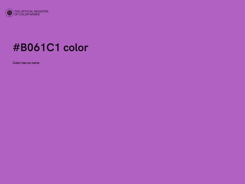 #B061C1 color image