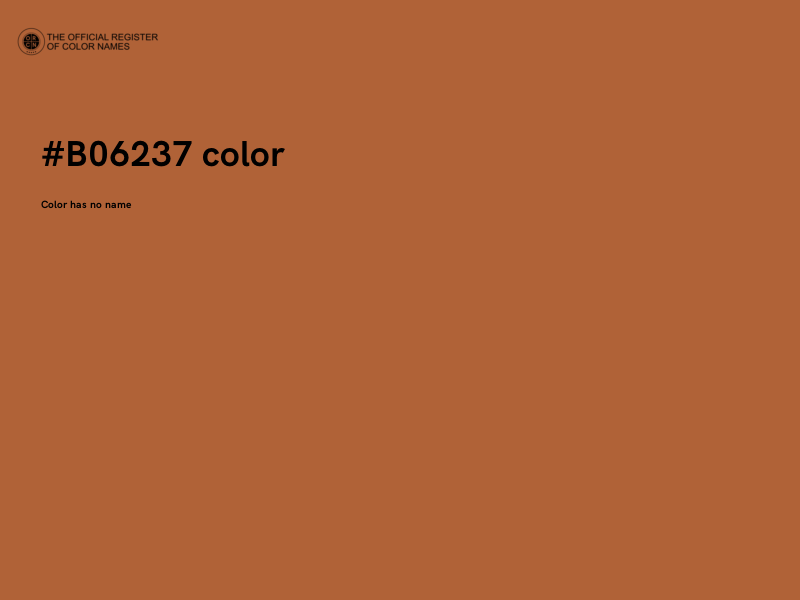 #B06237 color image