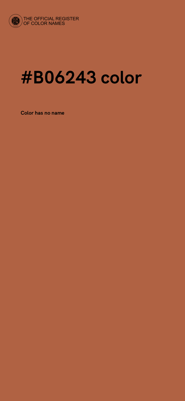 #B06243 color image