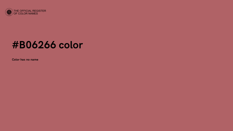 #B06266 color image