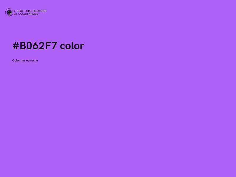 #B062F7 color image