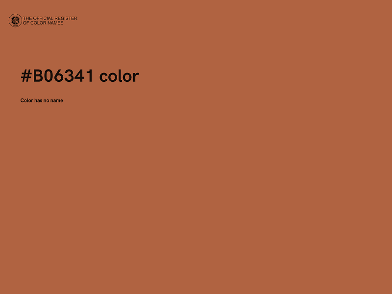 #B06341 color image