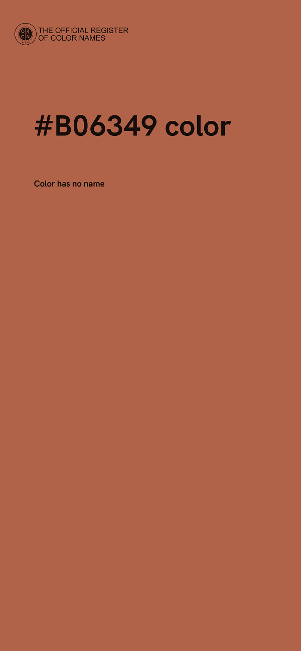#B06349 color image