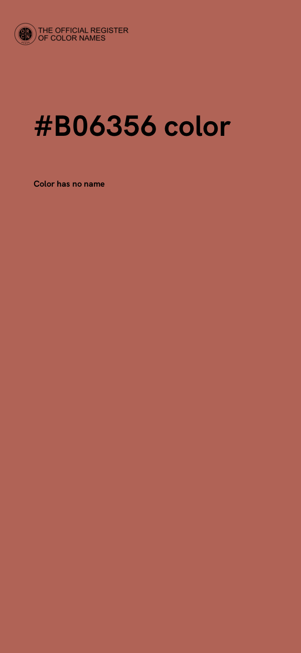 #B06356 color image