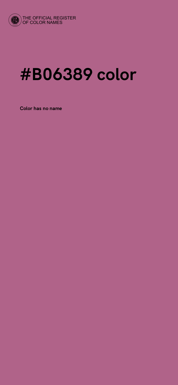 #B06389 color image