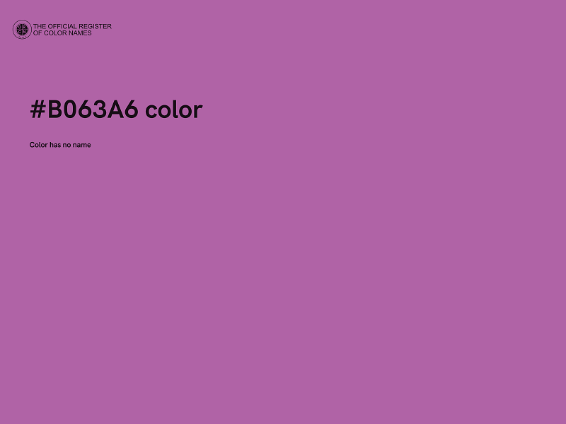 #B063A6 color image