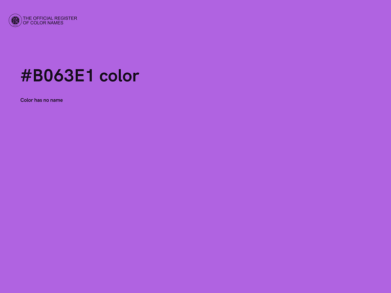 #B063E1 color image