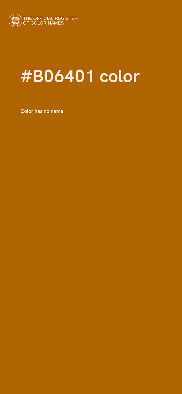 #B06401 color image