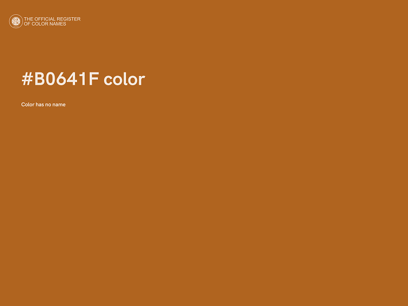 #B0641F color image