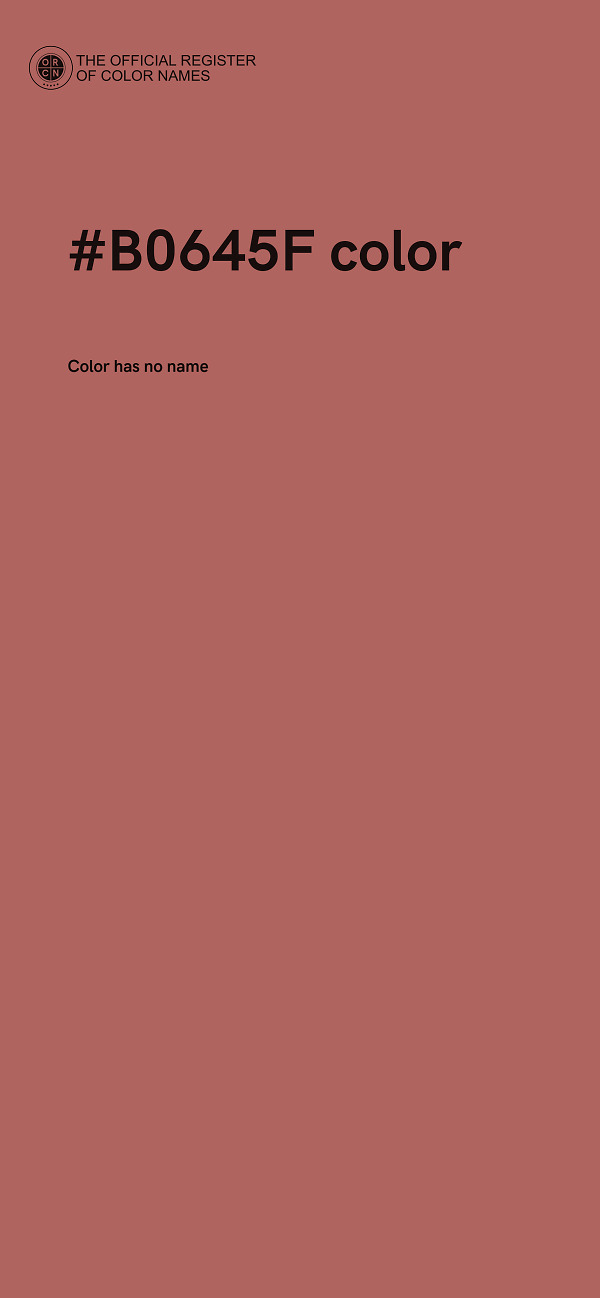 #B0645F color image