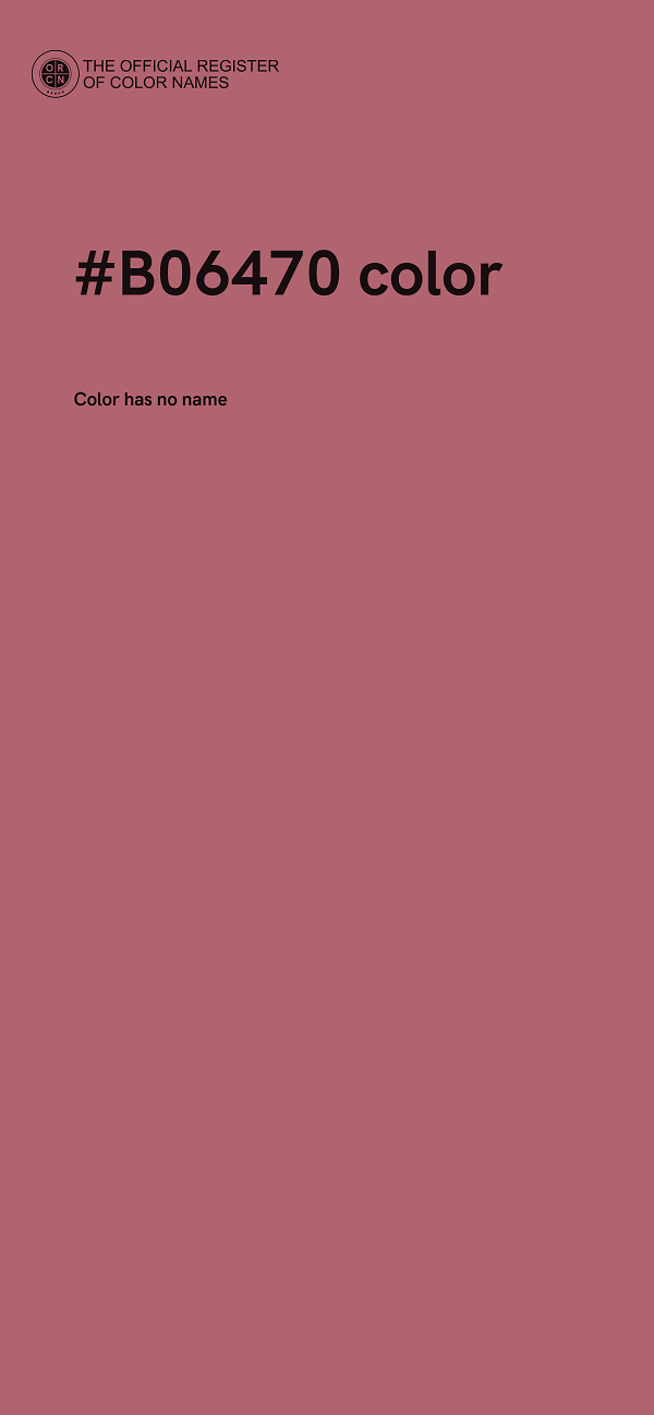#B06470 color image