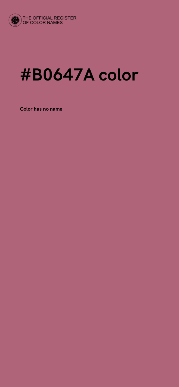 #B0647A color image