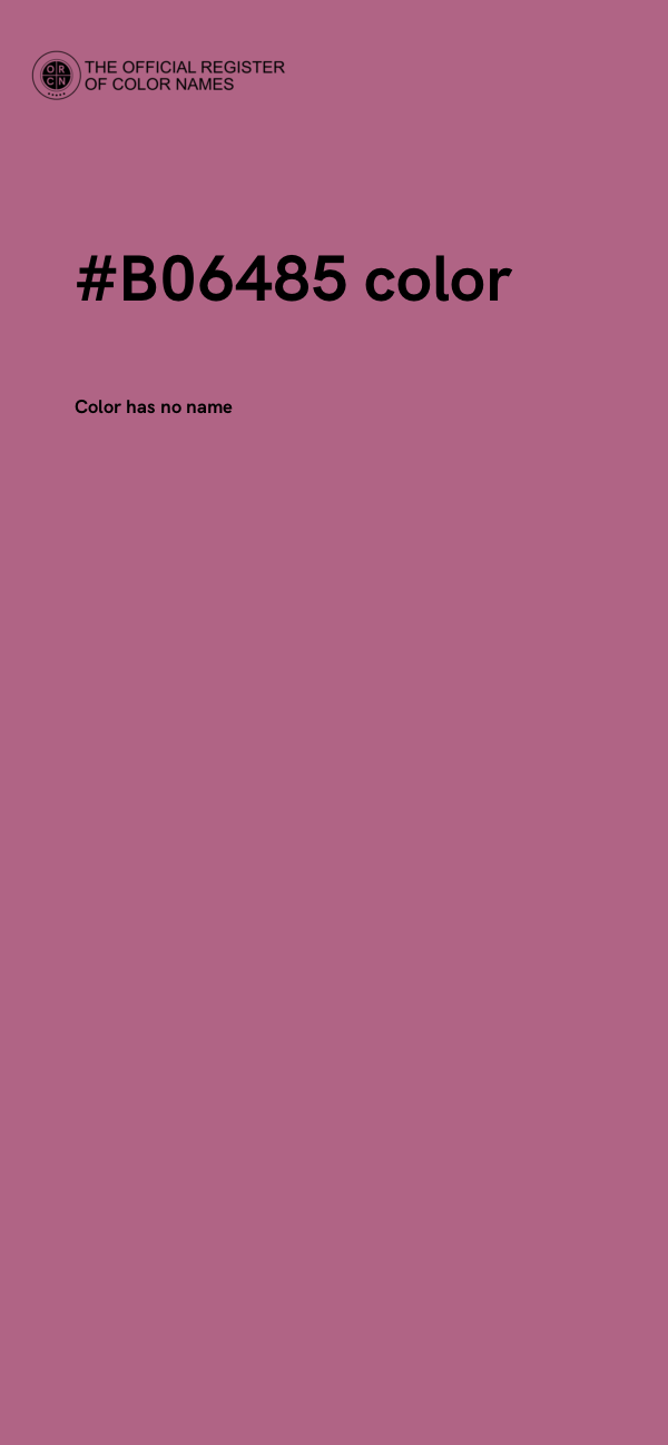 #B06485 color image