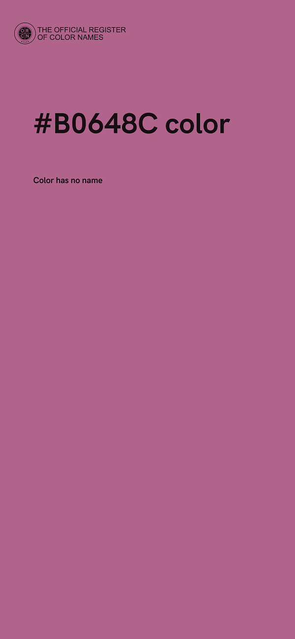 #B0648C color image