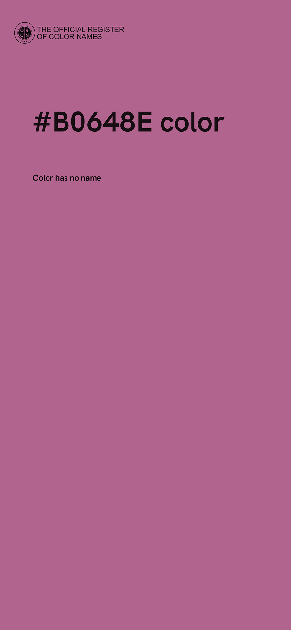 #B0648E color image