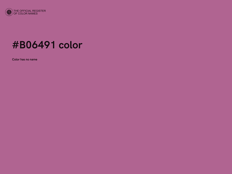 #B06491 color image