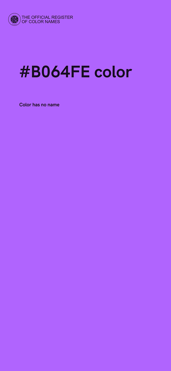 #B064FE color image