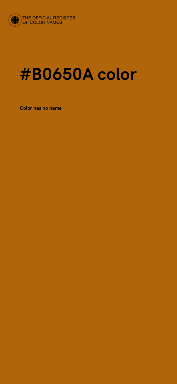#B0650A color image