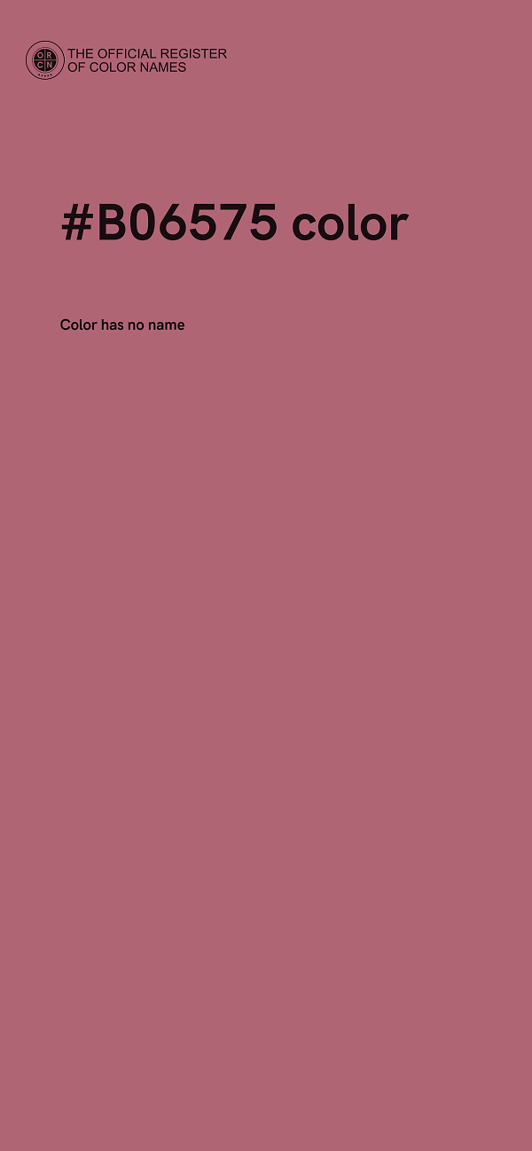#B06575 color image