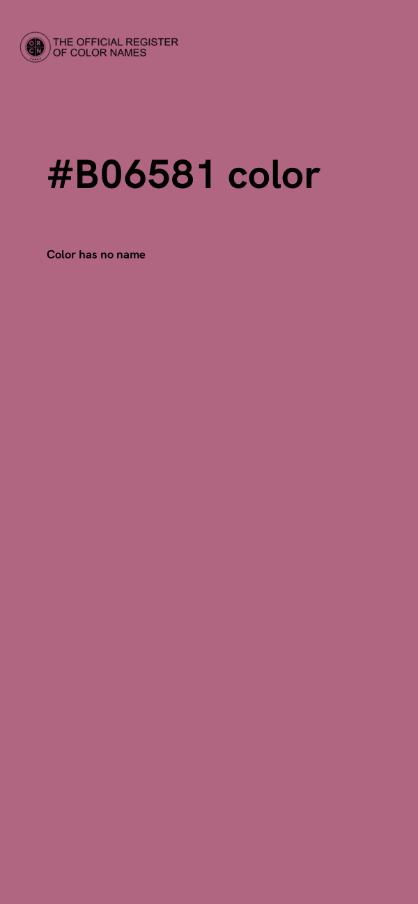 #B06581 color image