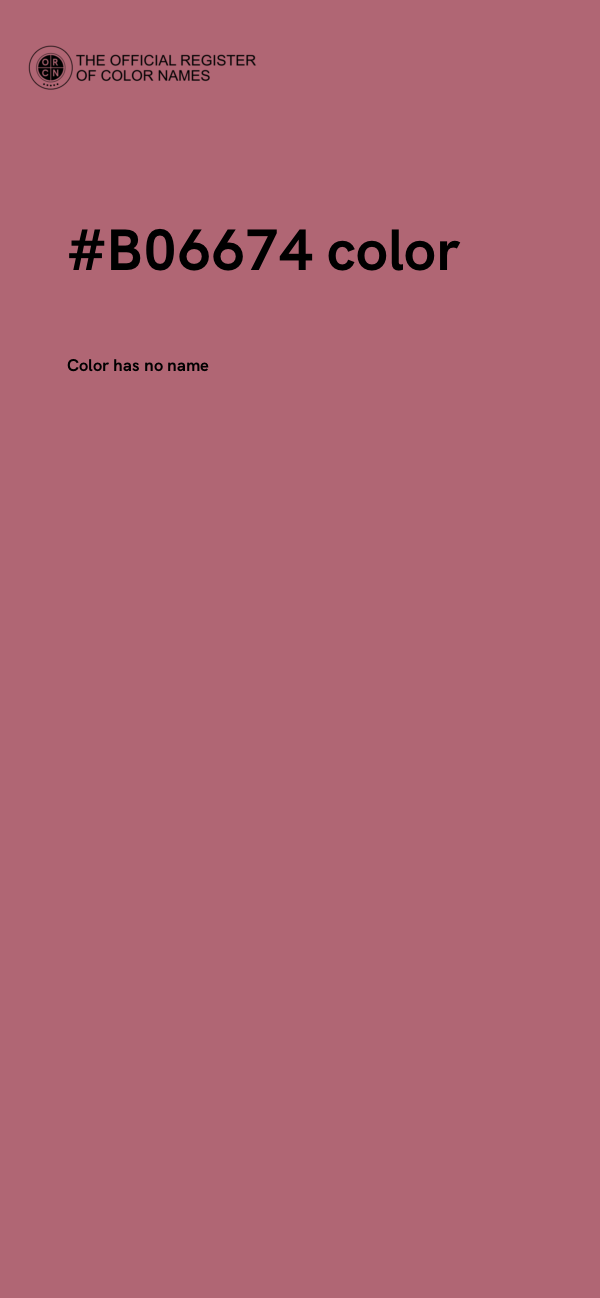 #B06674 color image
