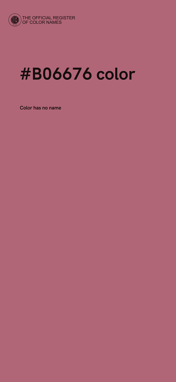 #B06676 color image