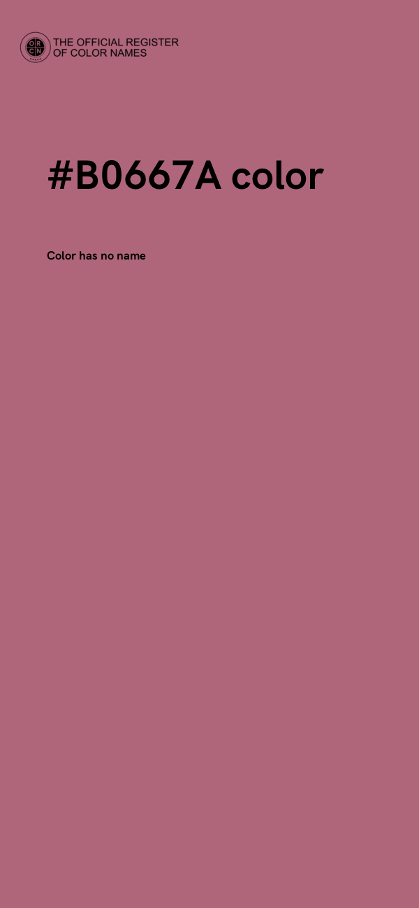 #B0667A color image