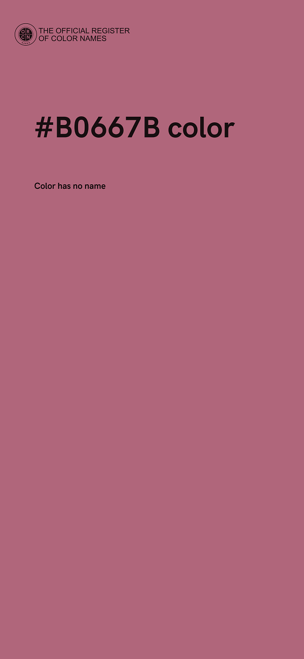 #B0667B color image
