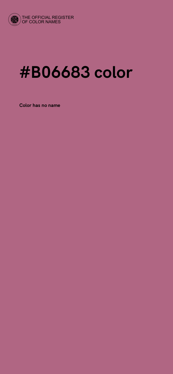 #B06683 color image