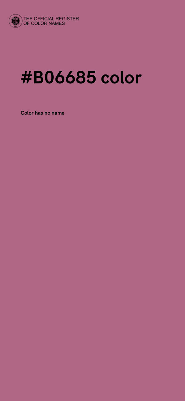 #B06685 color image