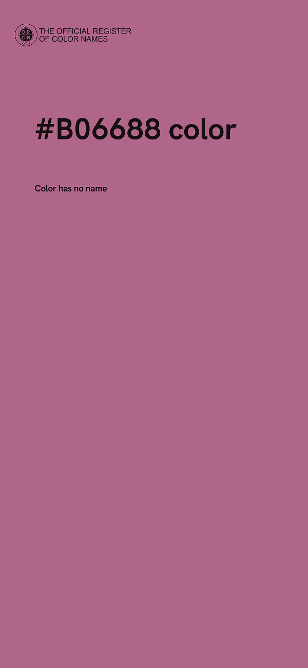 #B06688 color image