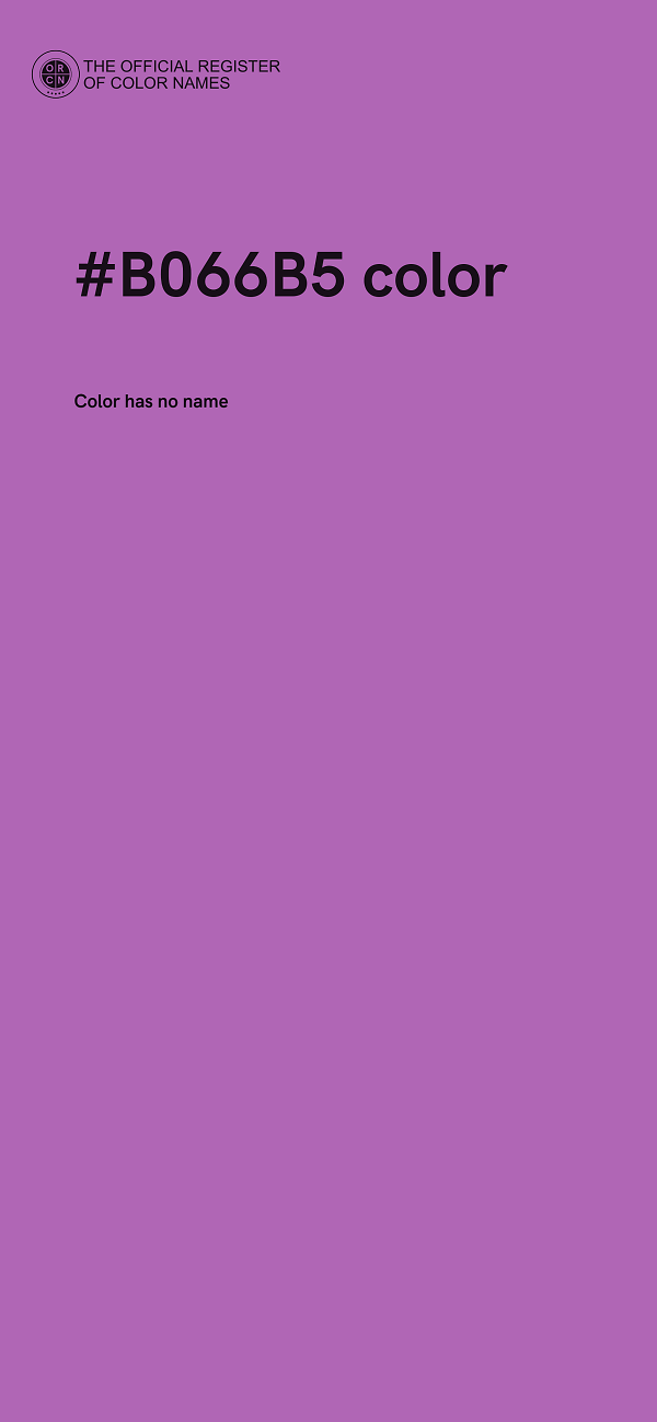 #B066B5 color image